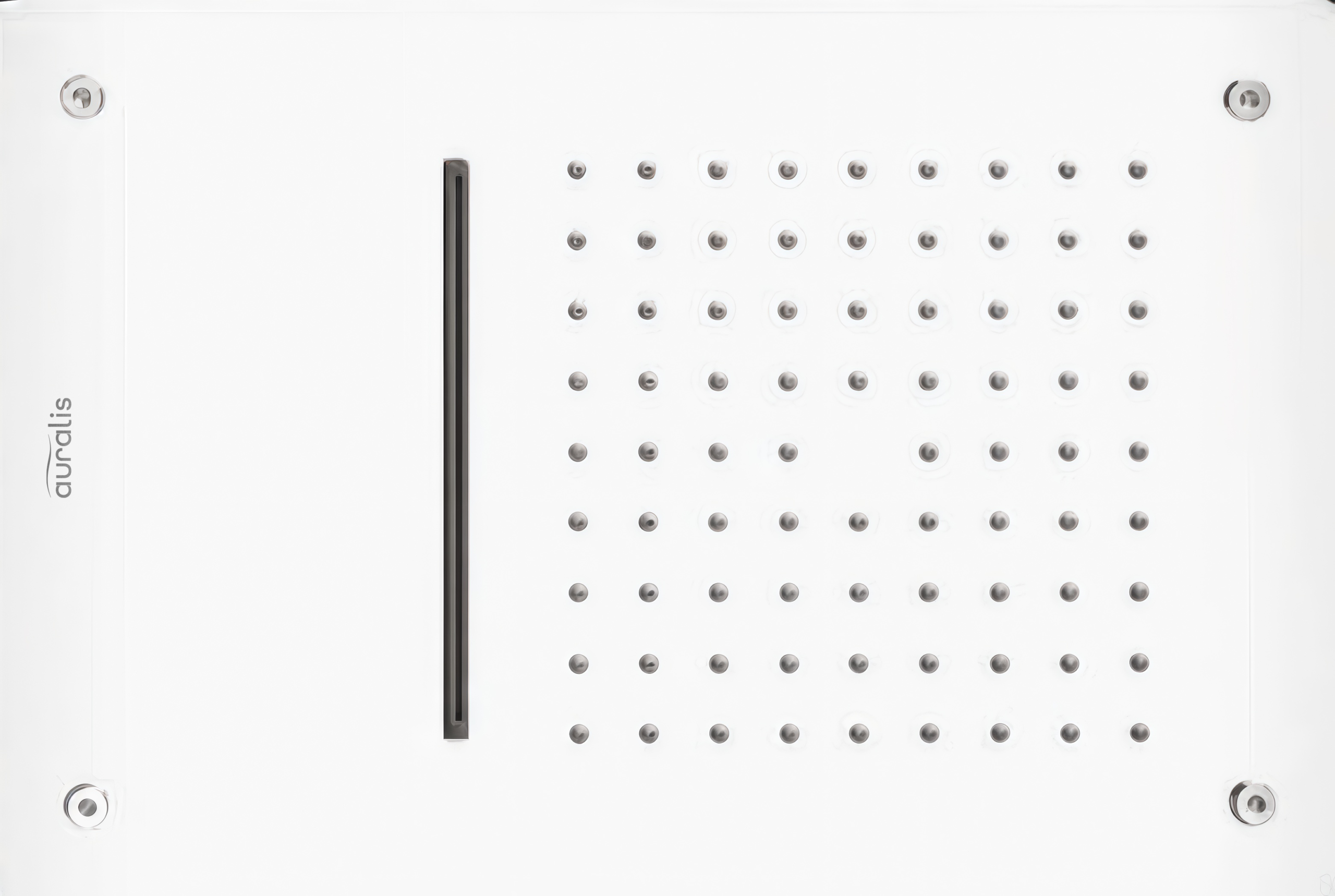 2-In-1 Chrome Ceiling Shower with Rain and Cascade function